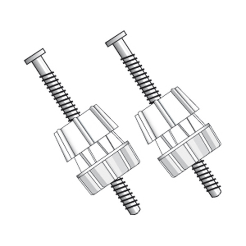 Set de fixations par le dessous pour abattant de toilette ALLIBERT
