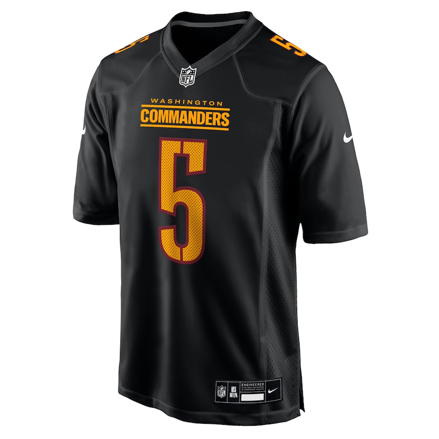 Jayden Daniels Men's Washington Commanders Nike Carbon Black Fashion Jersey - Black