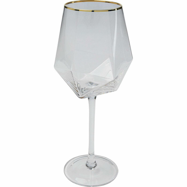 KARE komplet 4 kieliszków do winaDIAMOND RIM 525 ml