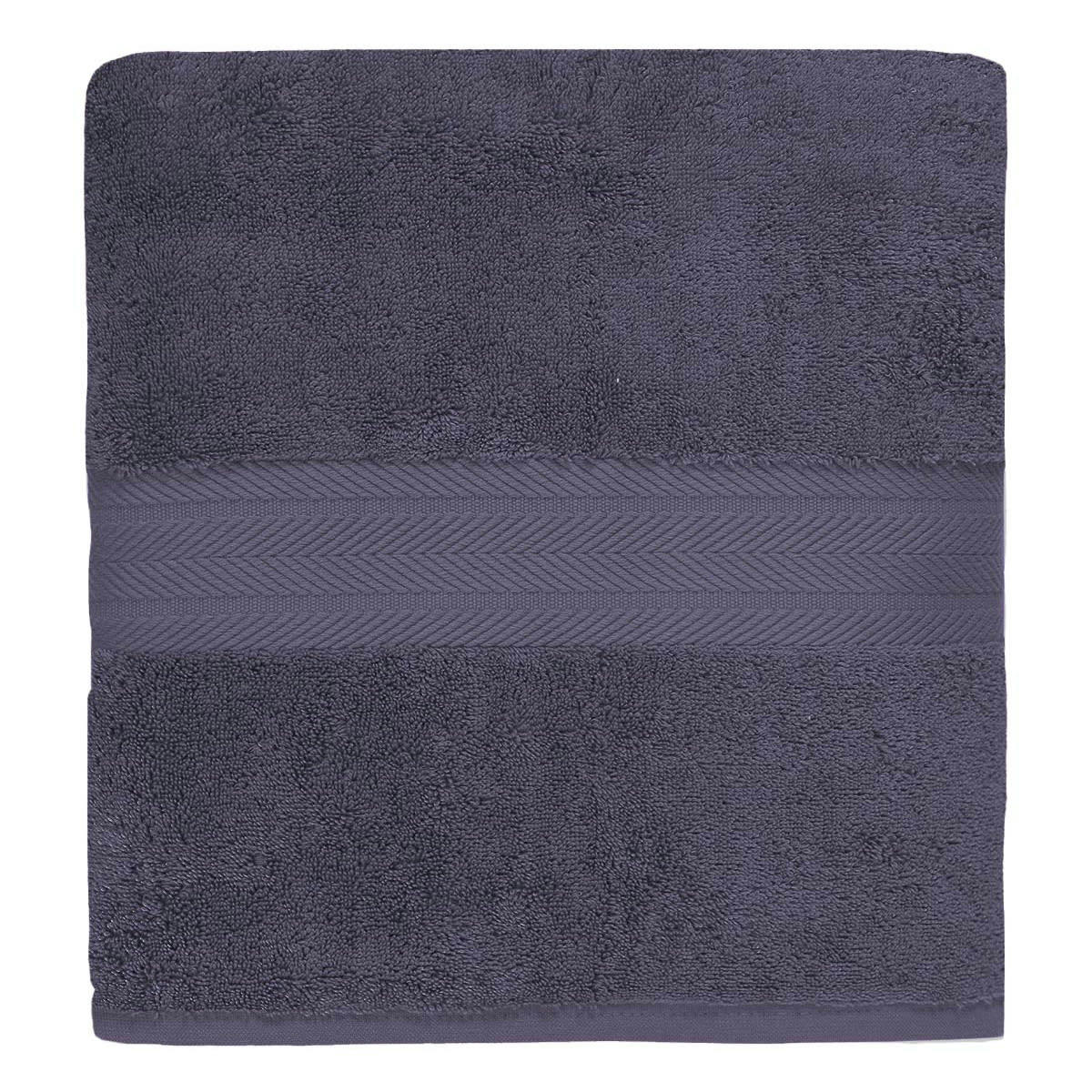 LUXURY - Drap de bain 550gr/m²  myrtille 70x140 cm