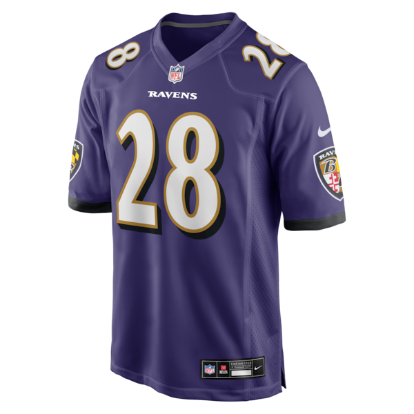 Taven Bryan Baltimore Ravens Nike Team Game Jersey -  Purple