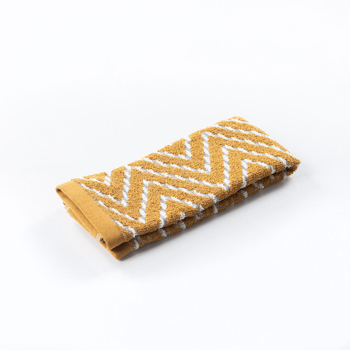 Toalha wc tribo ocre em algodão 30x50cm