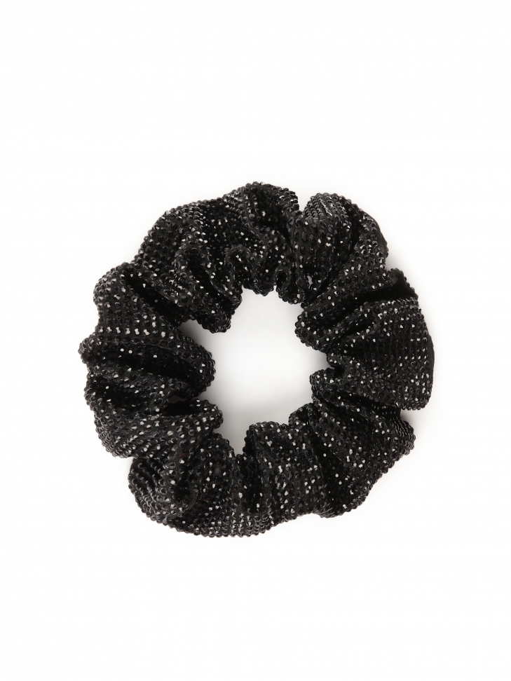 Black decorated hair elastic