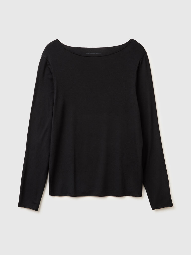 Silk blend undershirt sweater