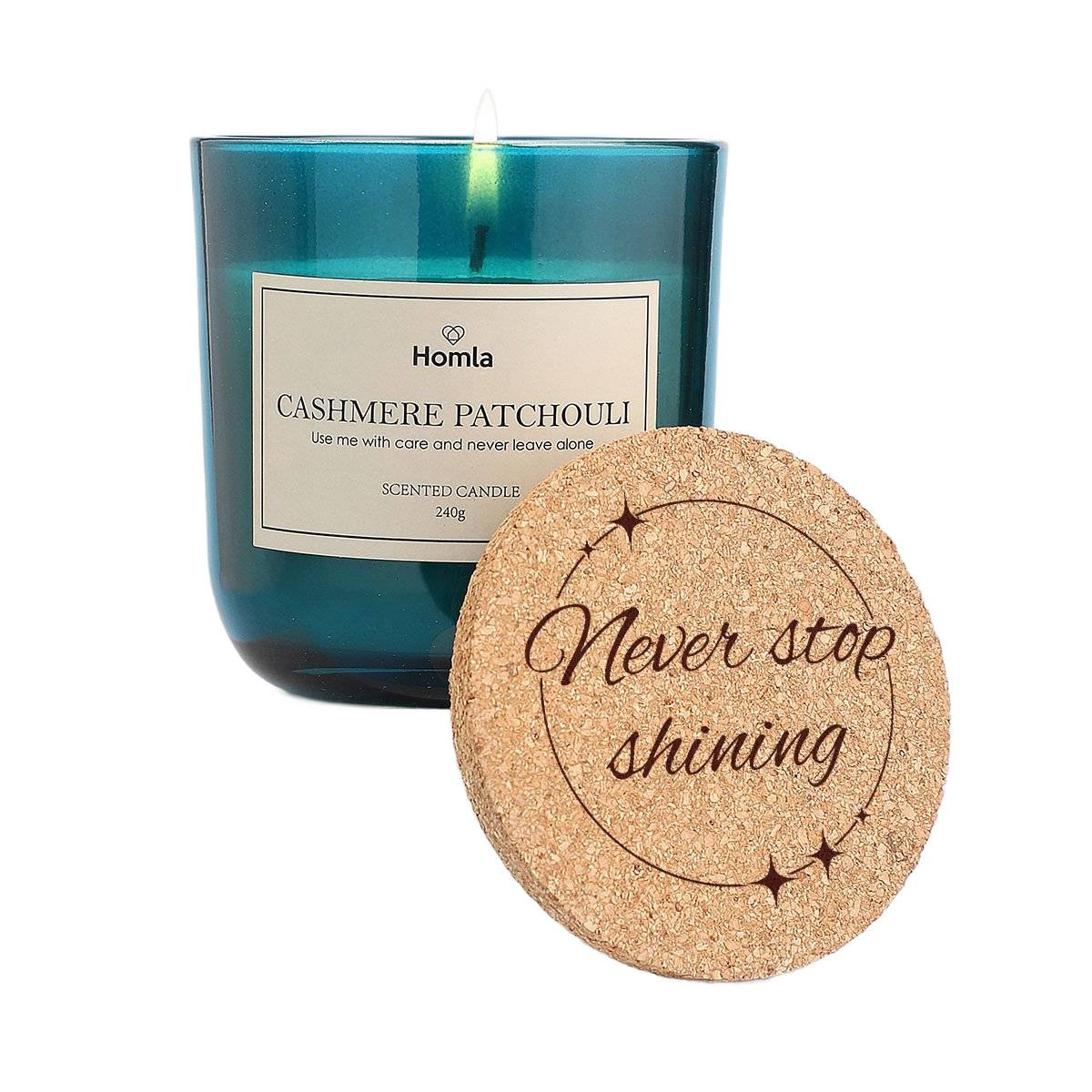 Świeca zapachowa VERDE PP1 Cashmere Patchouli 240g HOMLA