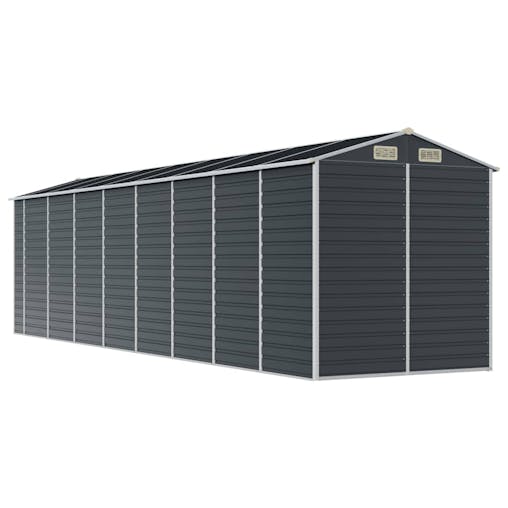 NNEVL Garden Shed Anthracite 191x725x198 cm Galvanised Steel