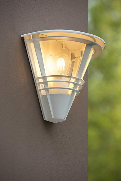 Applique murale LIVIA en aluminium avec 1xE27 - Blanc - Lucide