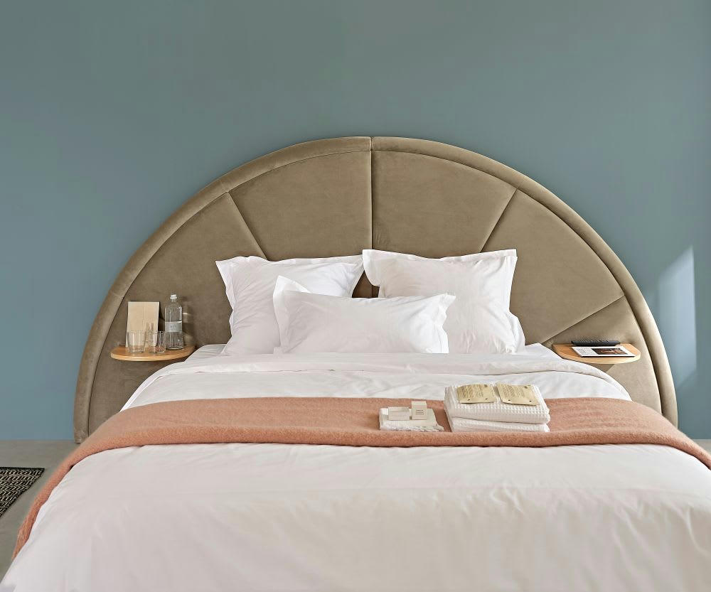 Luce Business - Drap housse hôtellerie en percale de coton blanc 160x200, bonnet 28