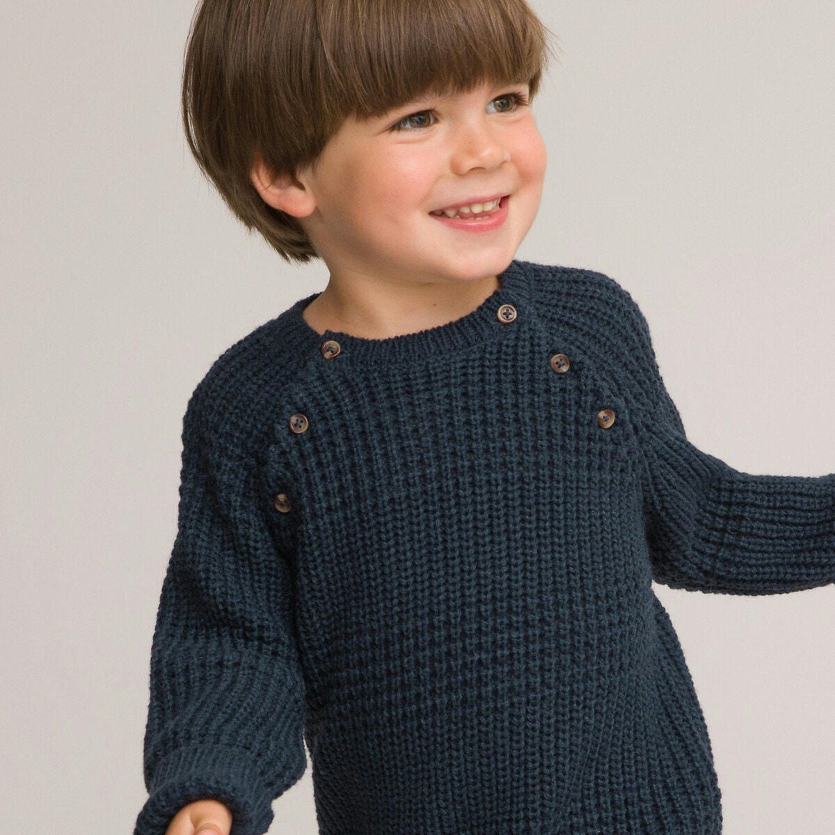 Pull col rond en grosse maille