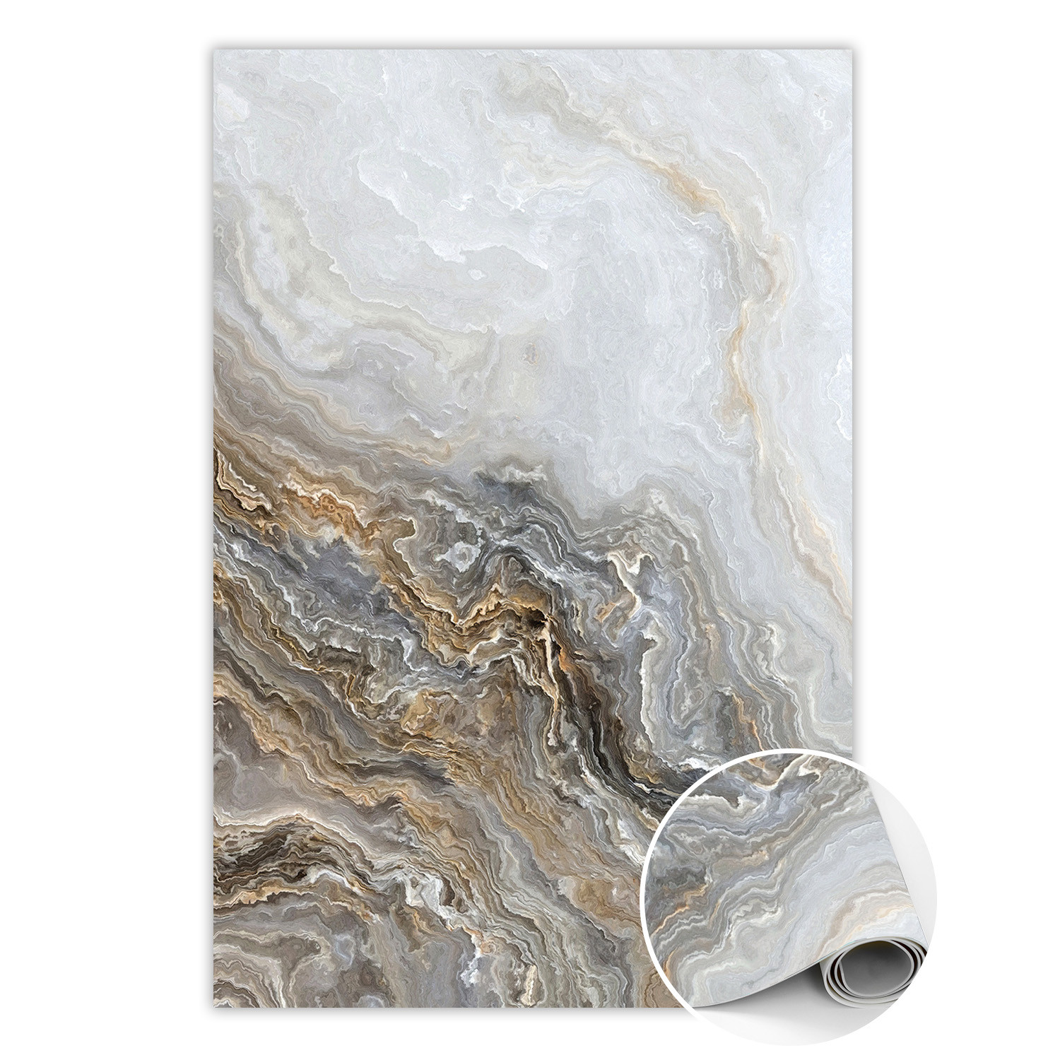 Modny dywan winylowy Perłowy marmur 60 x 90 cm