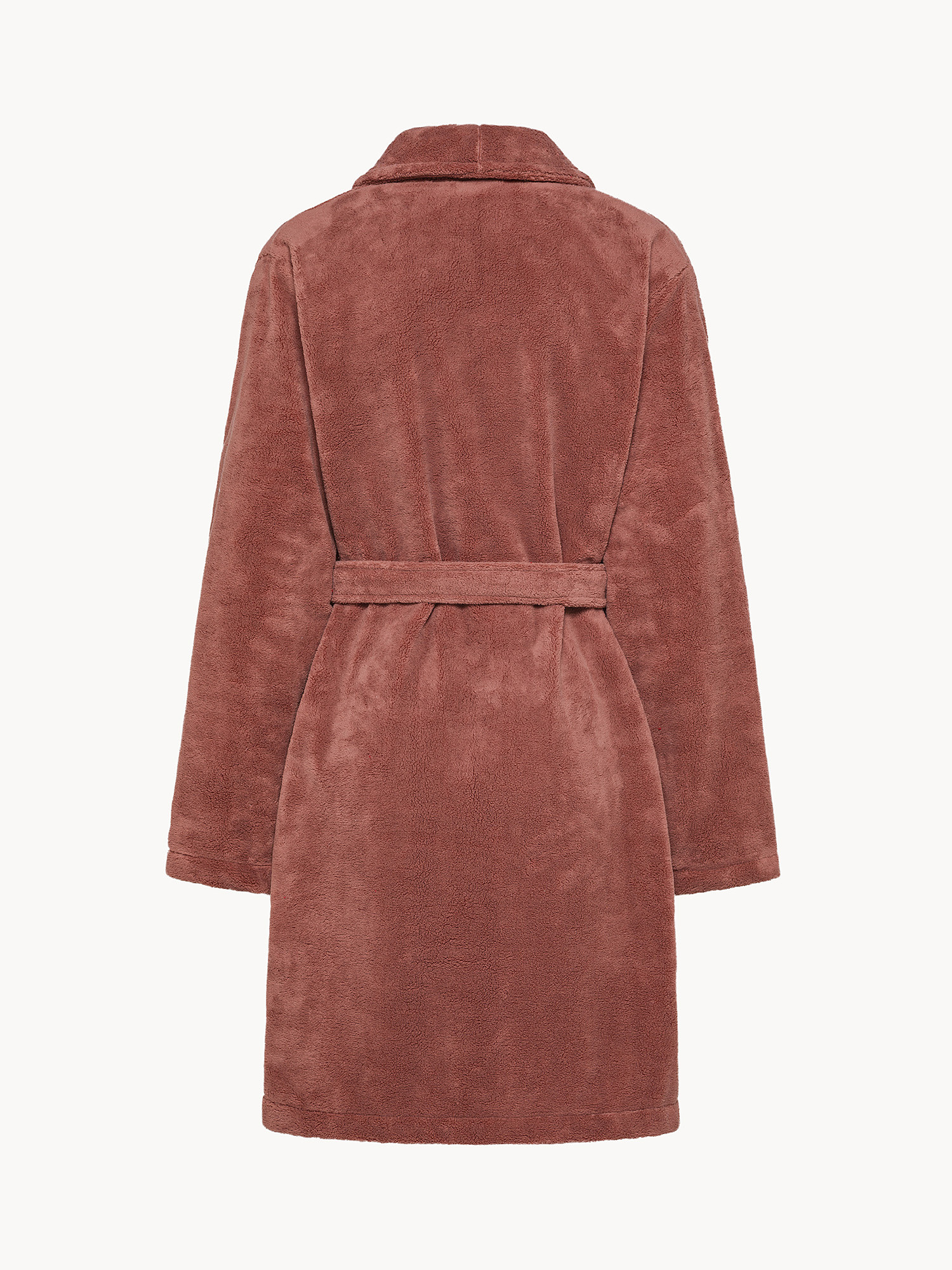 Vestaglia pile con scollo kimono