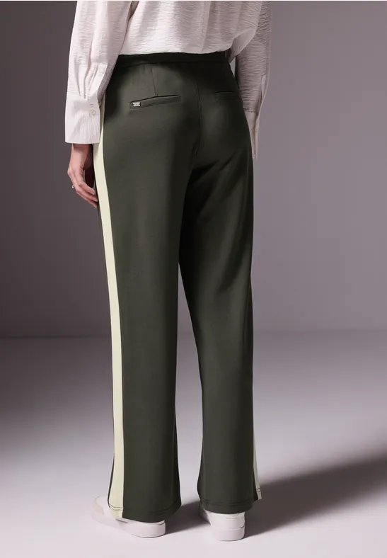 Hose mit Kontrast-Streifen