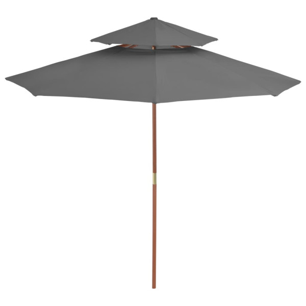 Parasol ogrodowy AntracytvidaXL