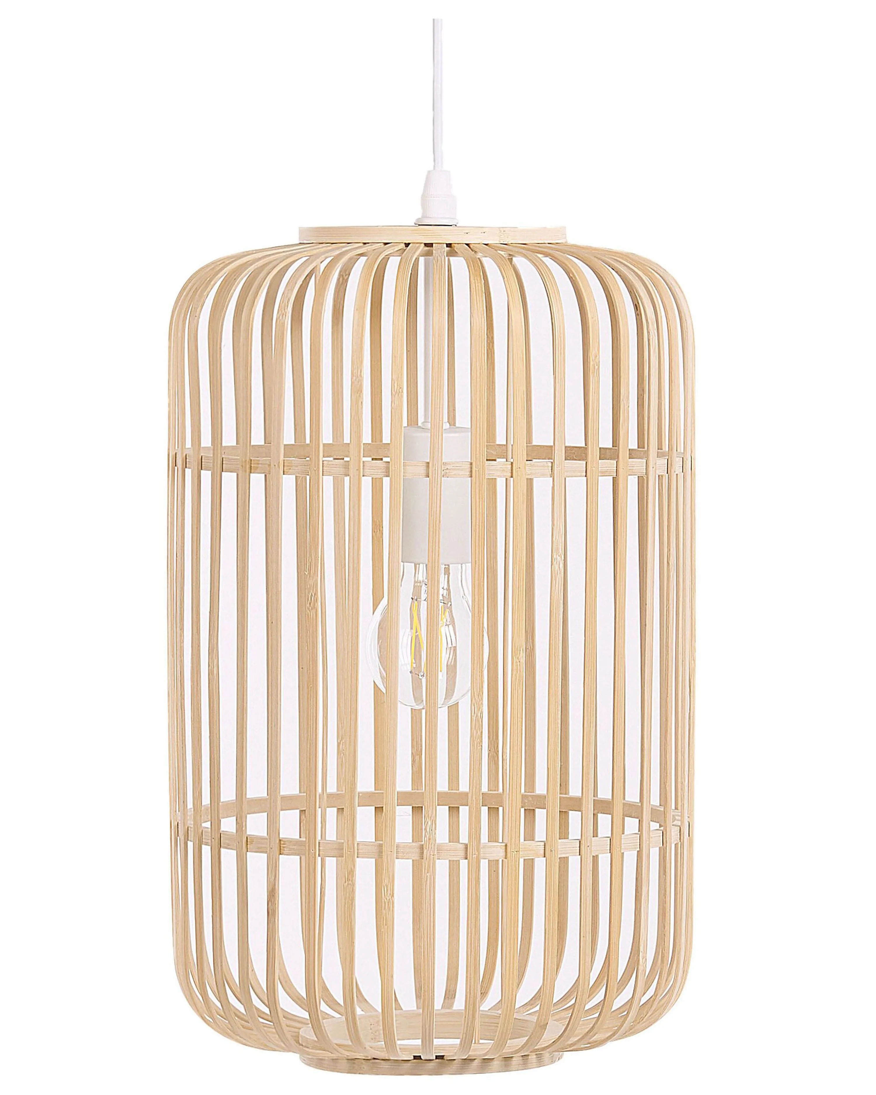 Pendant Lamp AISNE Bamboo Light Brown