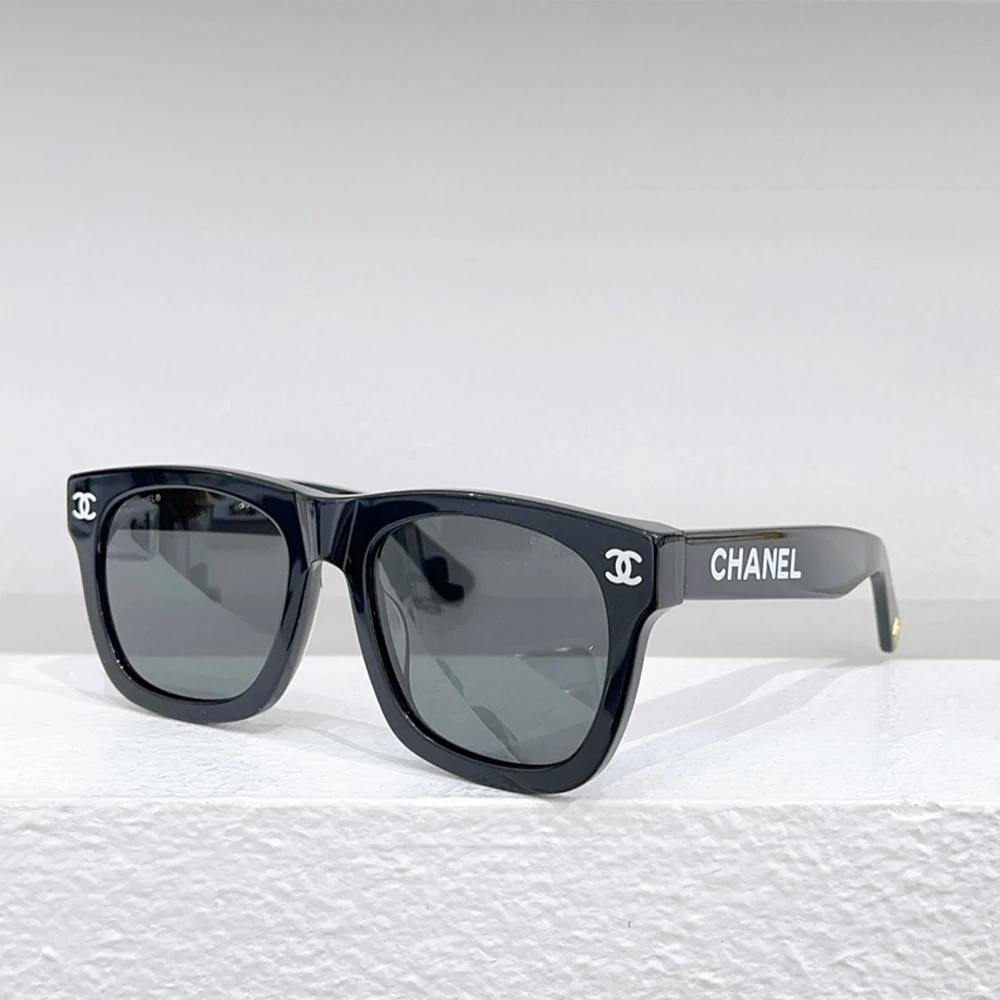 Chanel Thick Round Frame Sunglasses
