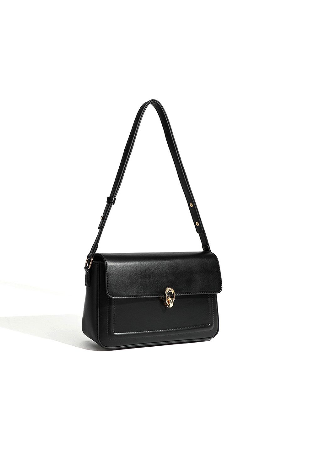 XY London Adele' Shoulder Handbag With Clasp and Adjustable Strap