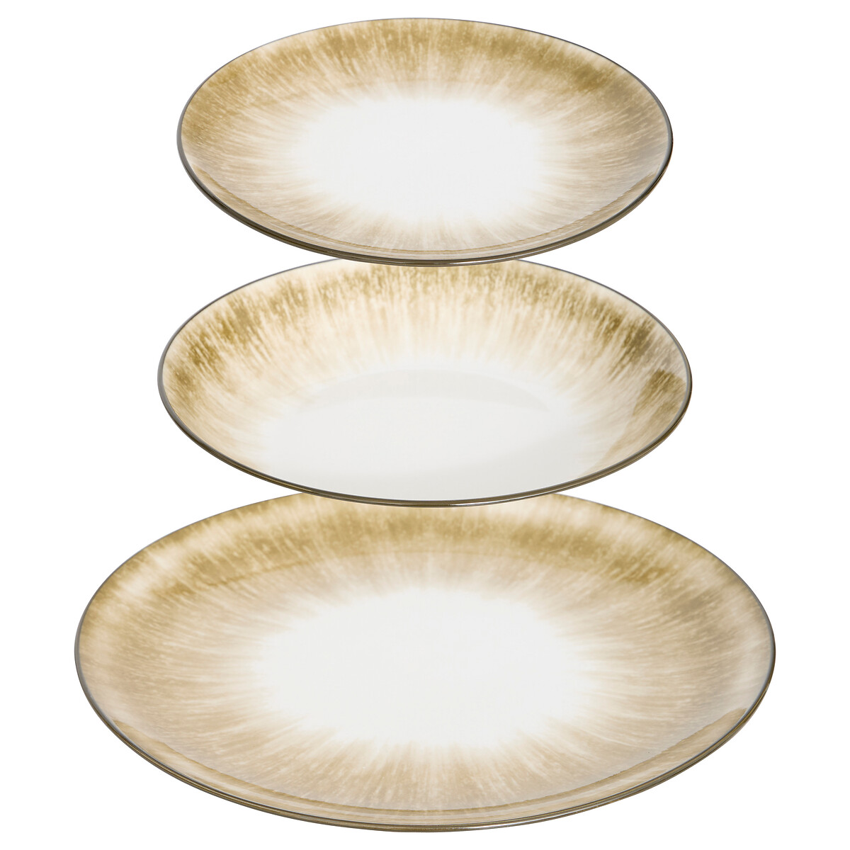 Serviço de mesa 12 peças SOPHIE castanho