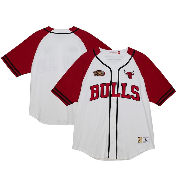 Chicago Bulls Practice Day Baseball Jersey - White
