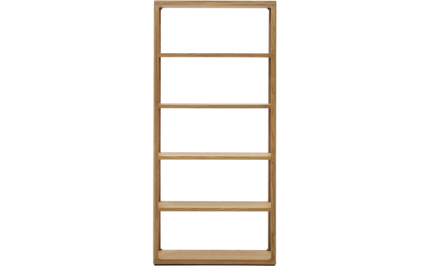 Kave Home - Maymai rekken met massief eiken structuur, 90 x 193 cm
