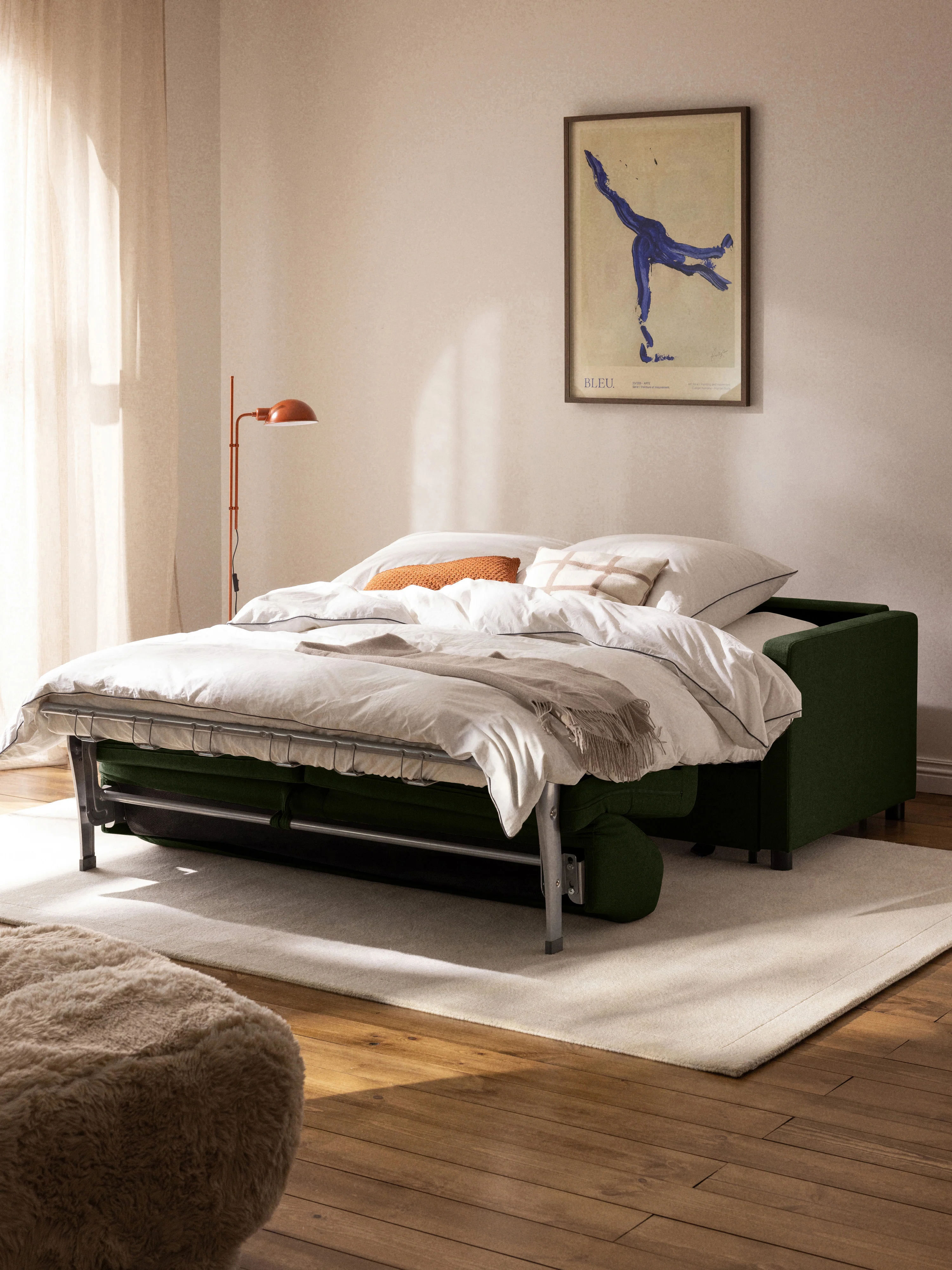 Schlafsofa Morgan mit Matratze (2-Sitzer)