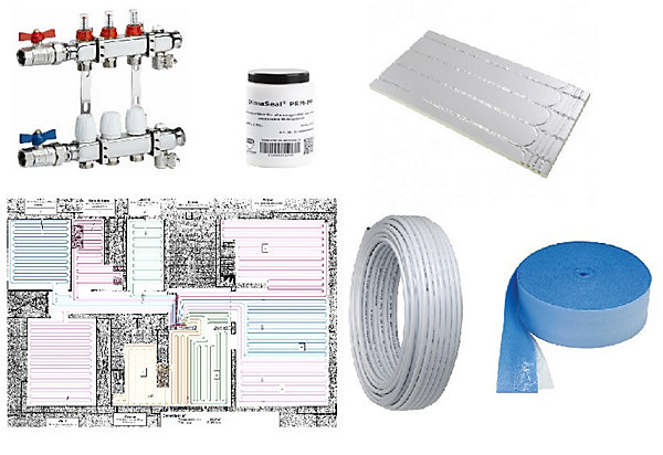 Kit de base pour Plancher chauffant Mince au m² (Minimum de commande 30m²)