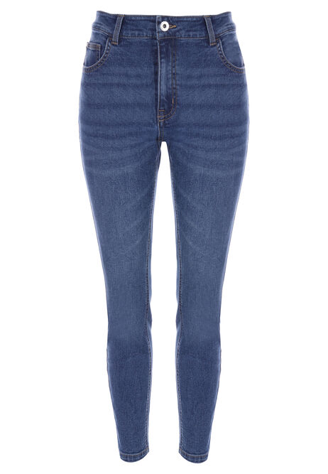 Womens Mid Blue Alexa Shaper Skinny Jeans