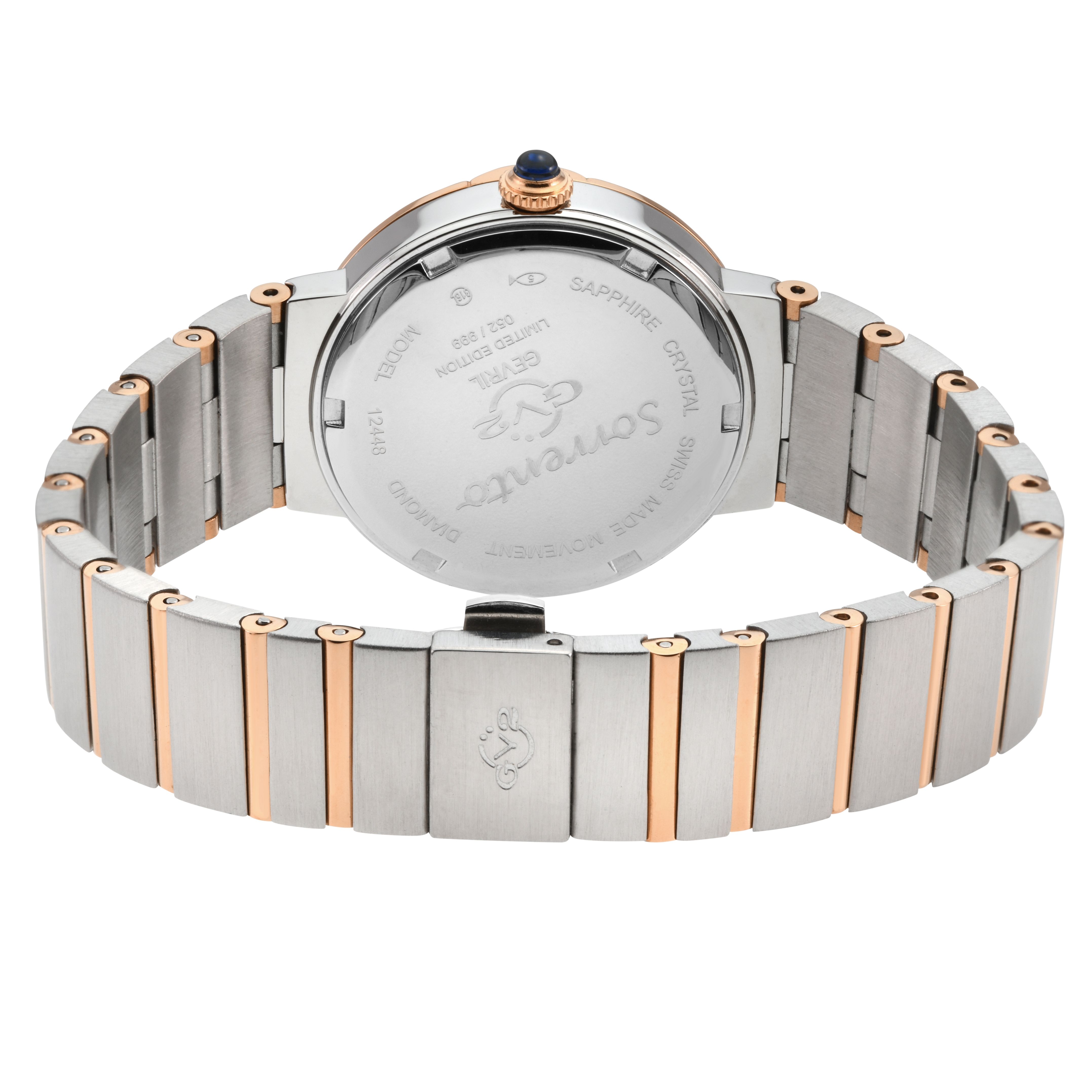 GV2 Sorrento, Swiss Quartz Watch, Green MOP Dial, 316L Stainless Steel, and Sapphire Crystal