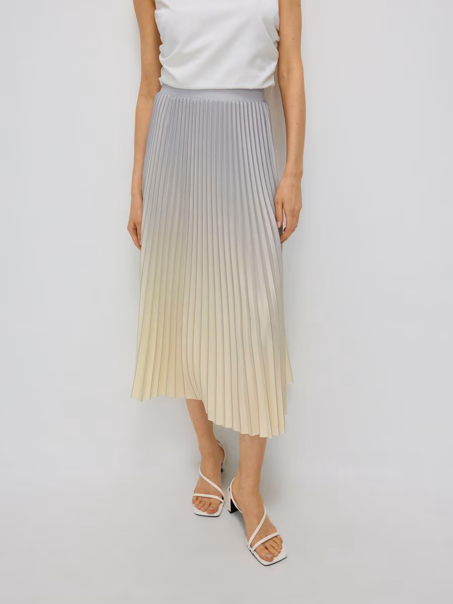 Pleated Midi Skirt