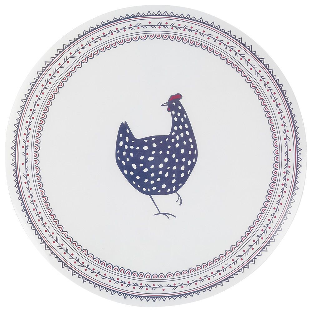 Set de table rond plastique poule Ø38cm