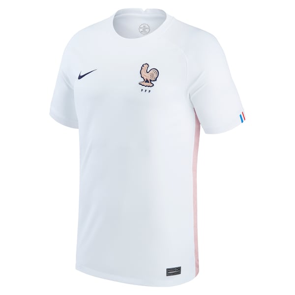 France Women's National Team Nike Youth 2022/23 Away Replica Blank Jersey - White