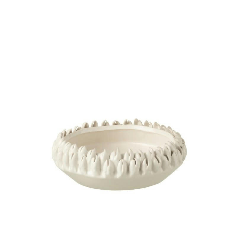 IBIZA - Plat céramique gris D22,5cm