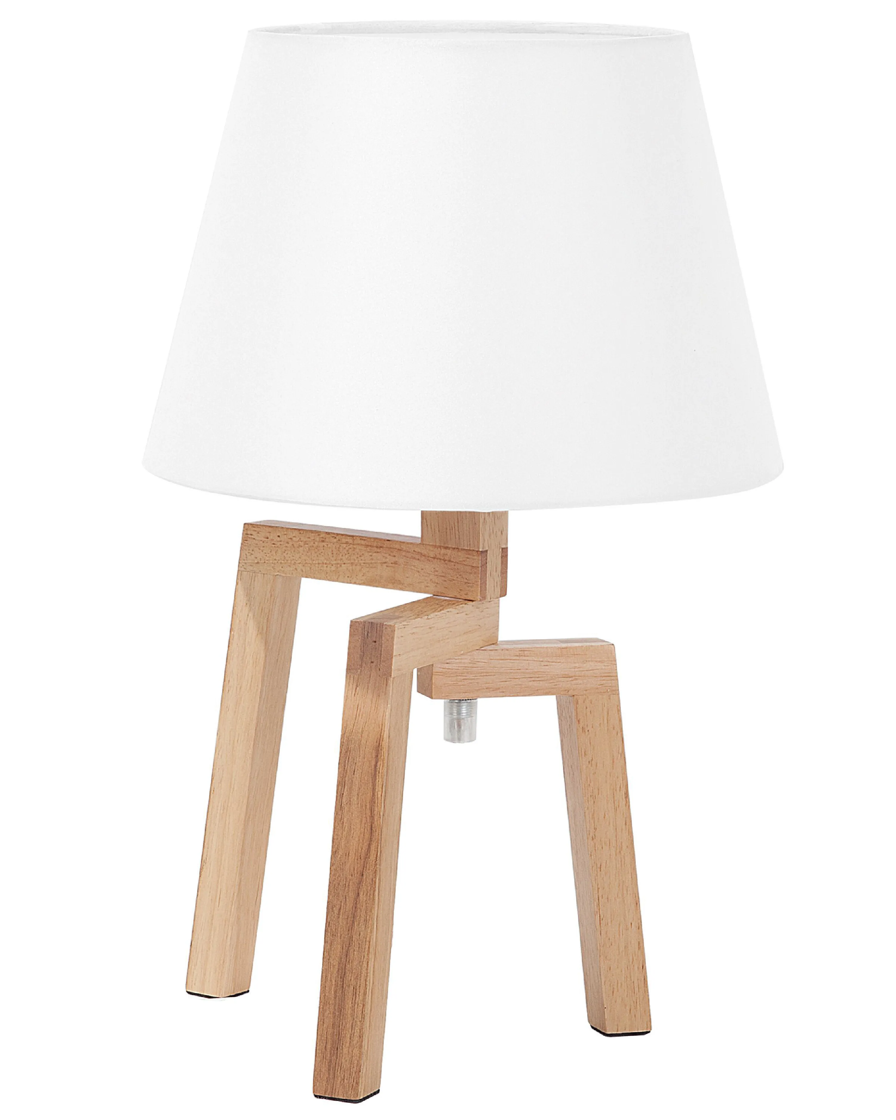 Table Lamp NALON Oak Wood Brown/ White