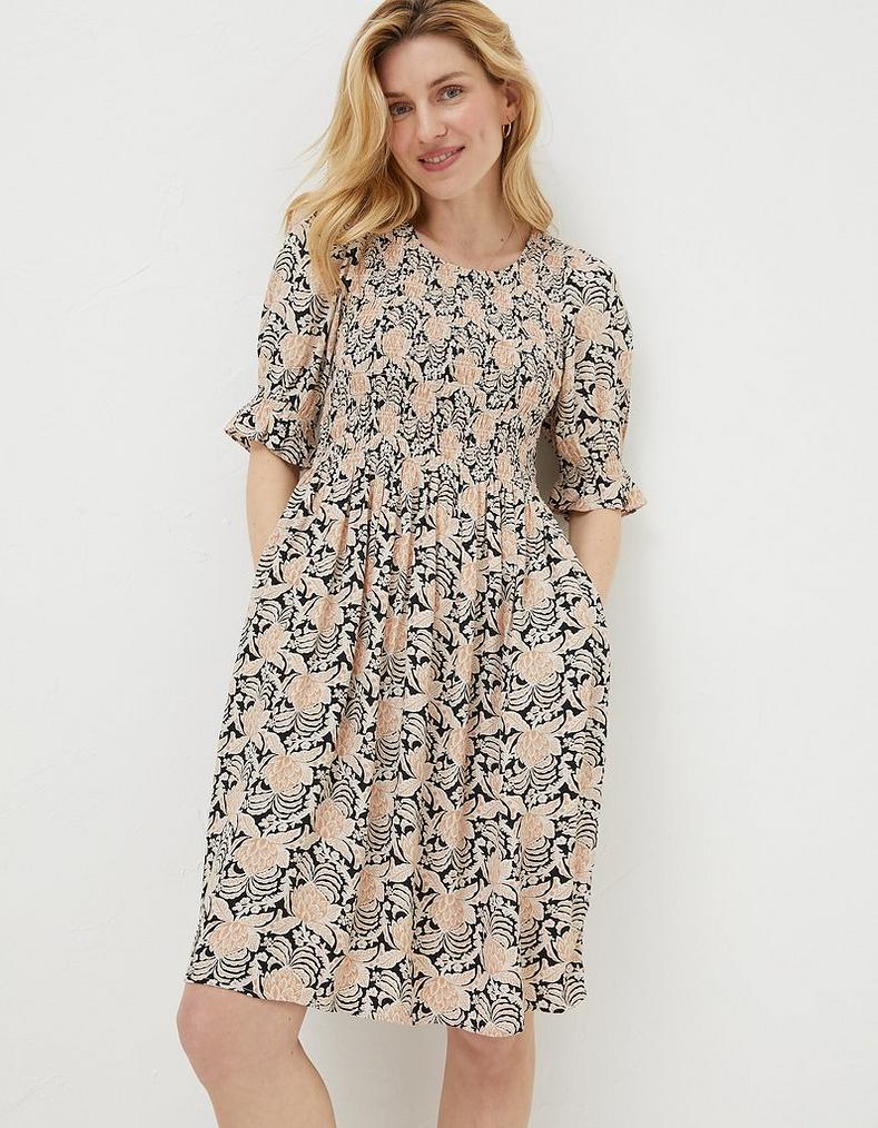 Pacey Damask Floral Dress