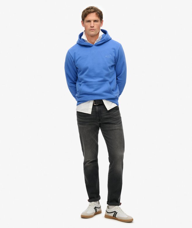 Essential Logo Half Brushed Hoodie