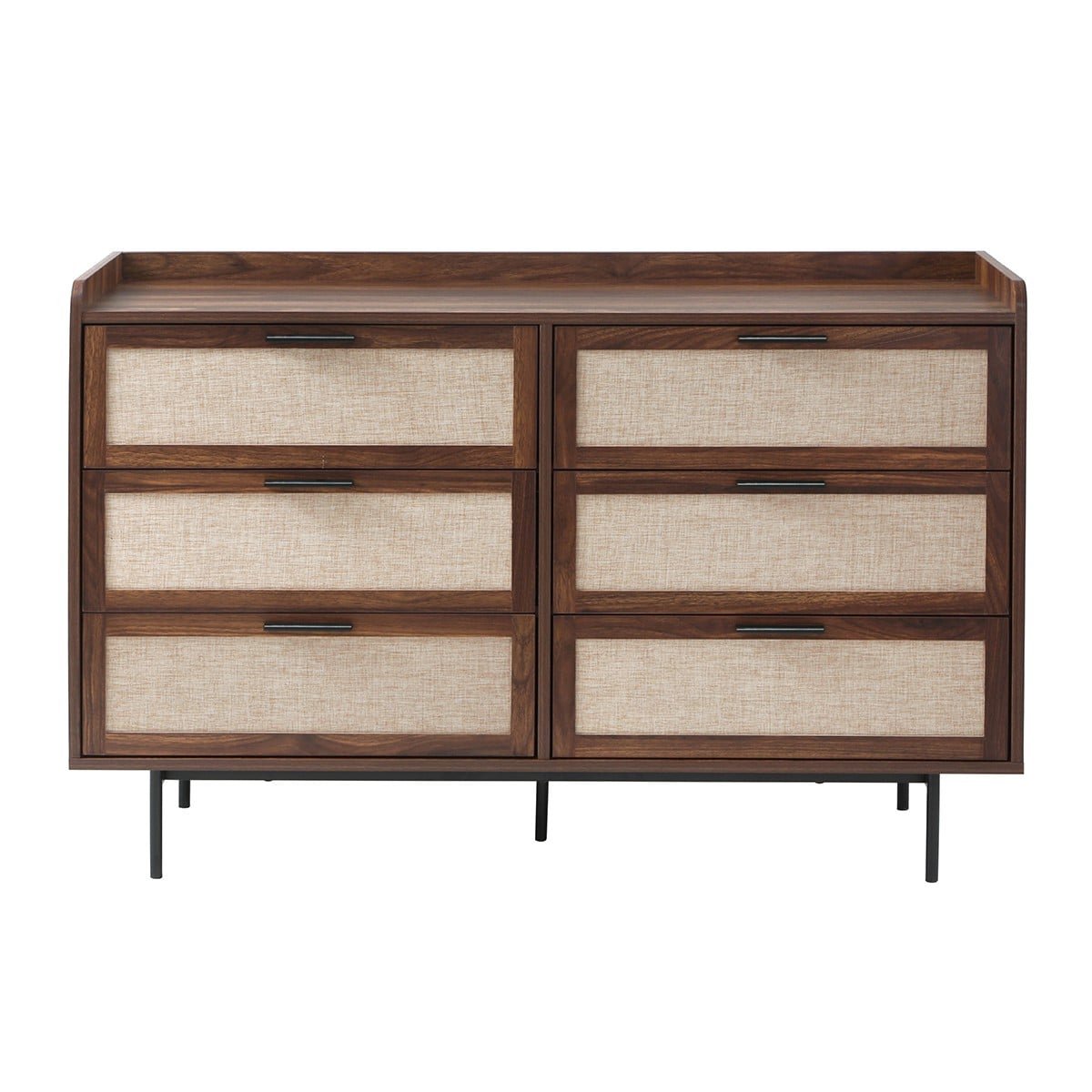 Calicosy - JETSON Commode 6 lades - Notenhout - 120x79x39,5 cm