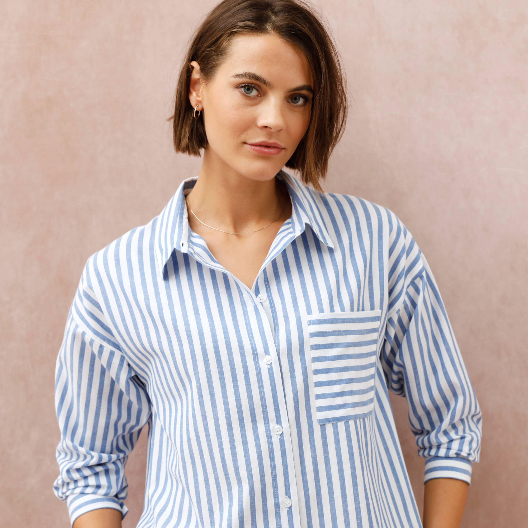 Chemise ample rayée