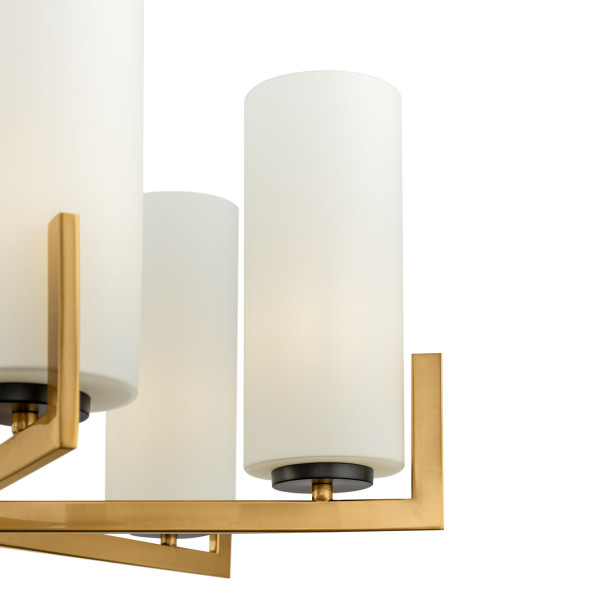 Żyrandol mosiężno-złoty FORTANO 6xE27x40W wym:75,4x67x67 Maytoni