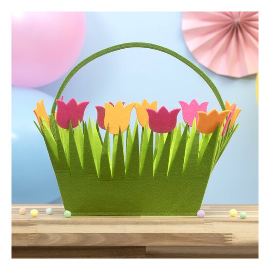 Tulip Felt Bucket