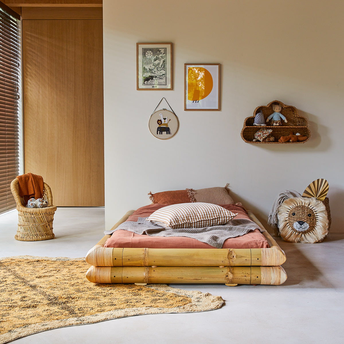 Tikamoon Bamboe futonbed 90 x 190 cm - Naturel