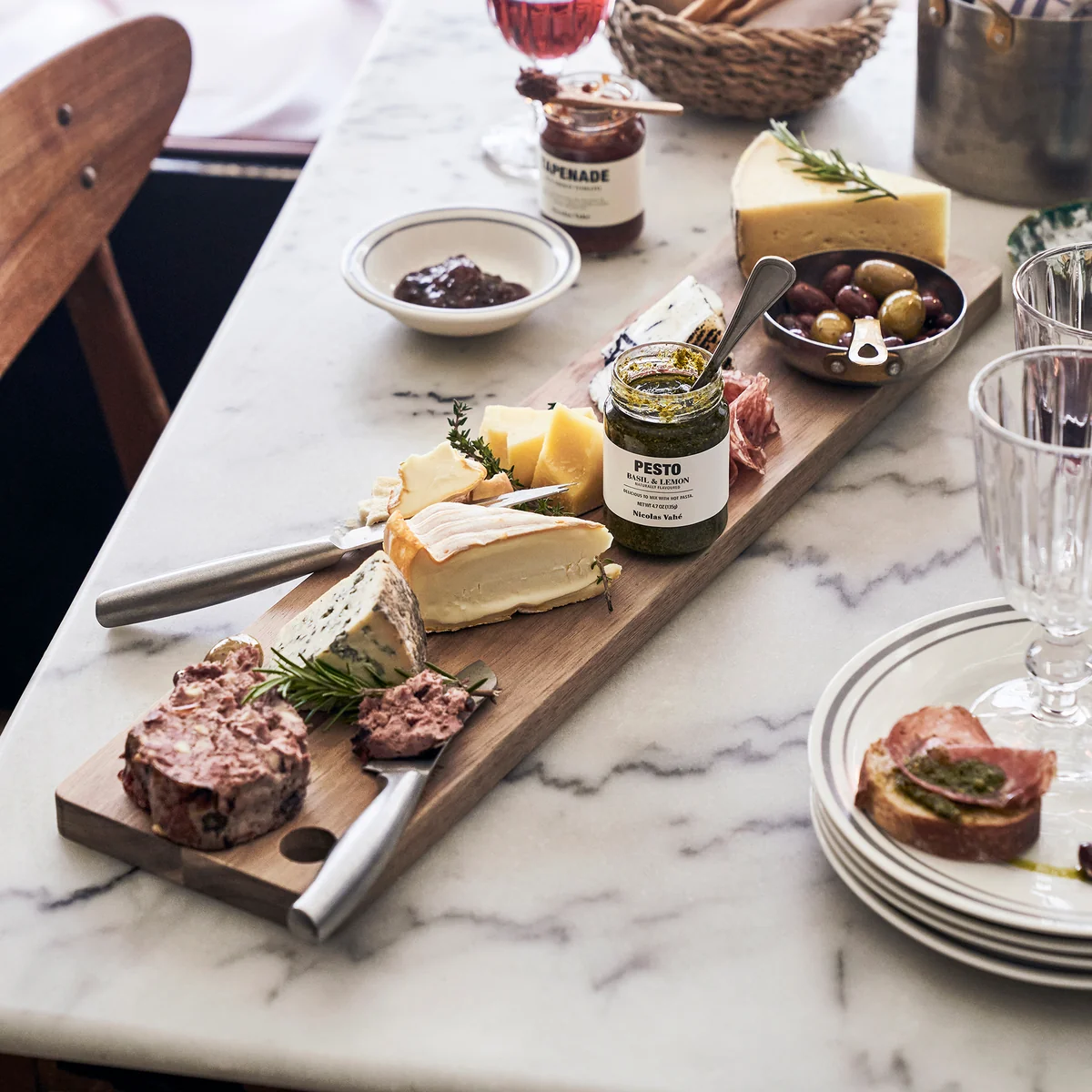 Nicolas Vahé - Tapas Schneidebrett, L 73,5 cm, Akazie natur