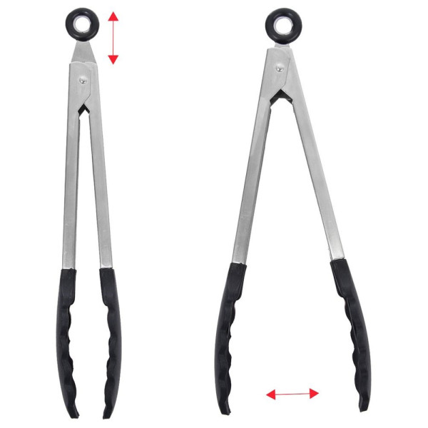 Szczypce kuchenne stalowe 27 cm