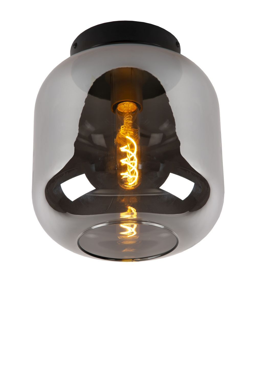 Lampa sufitowa szaro-odcienie szarości-czarna JOANET 1xE27x40W Lucide