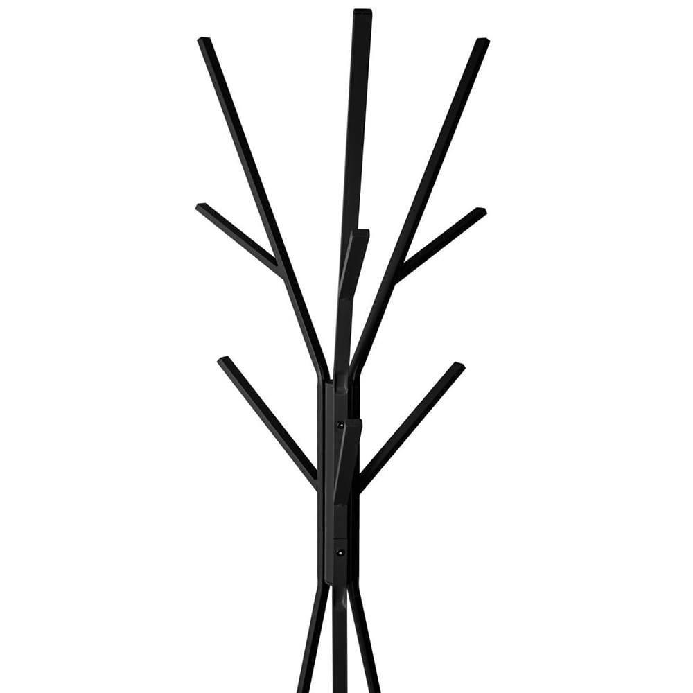 - Porte-manteaux métal et bois noir