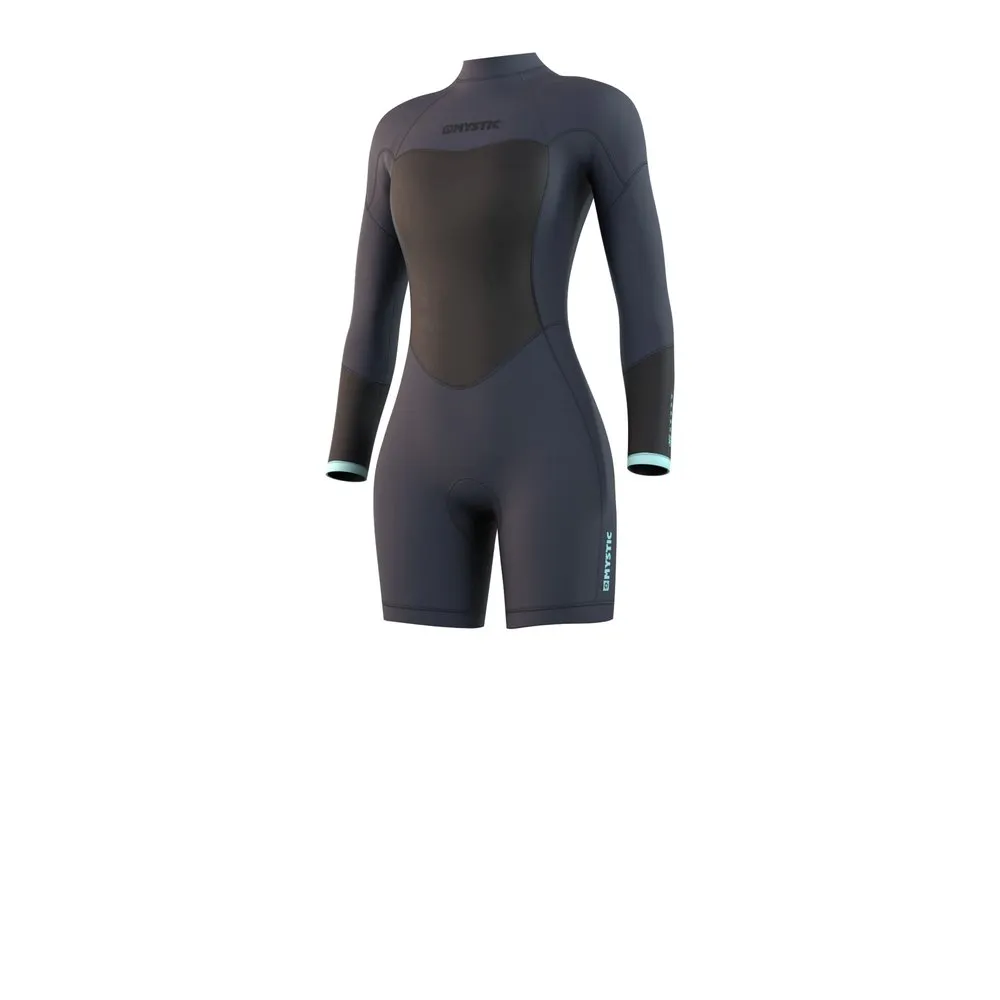 Mystic Brand Longarm 3/2 mm woman long sleeve back zip shorty