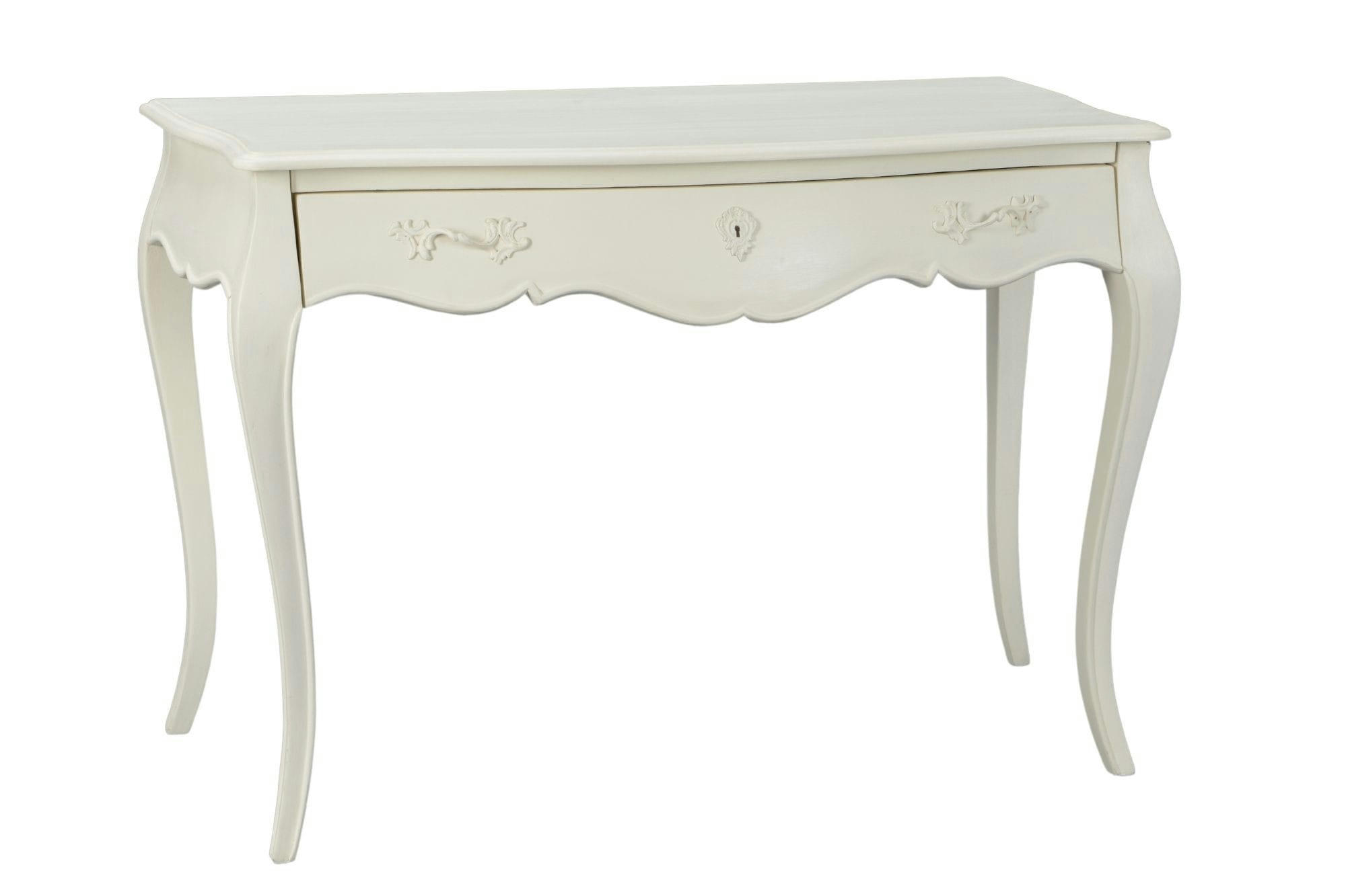 MURIANE - Bureau simple en bois blanc