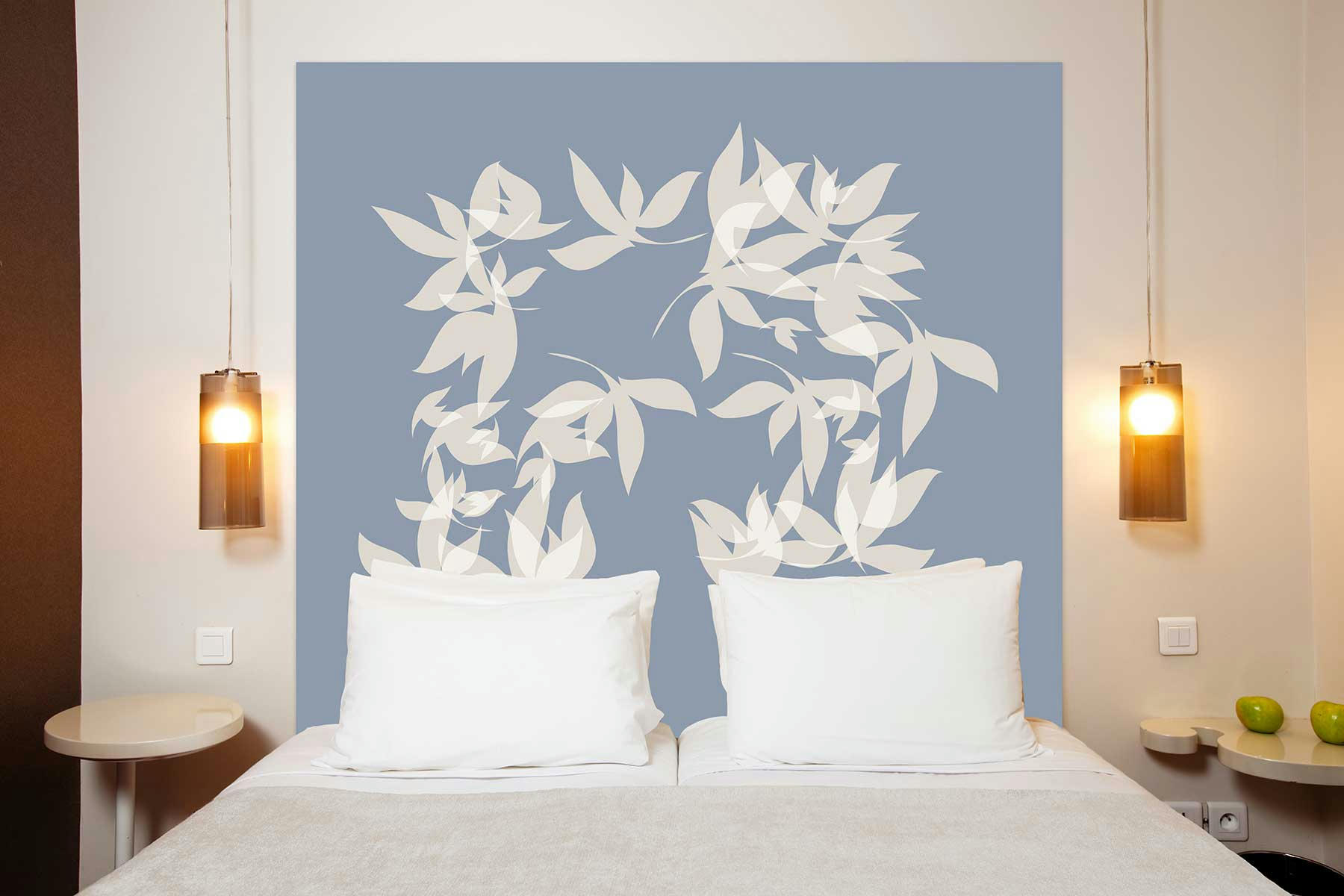 TOURBILLON - Tête de lit en tissu sans support en bois 160*140 cm