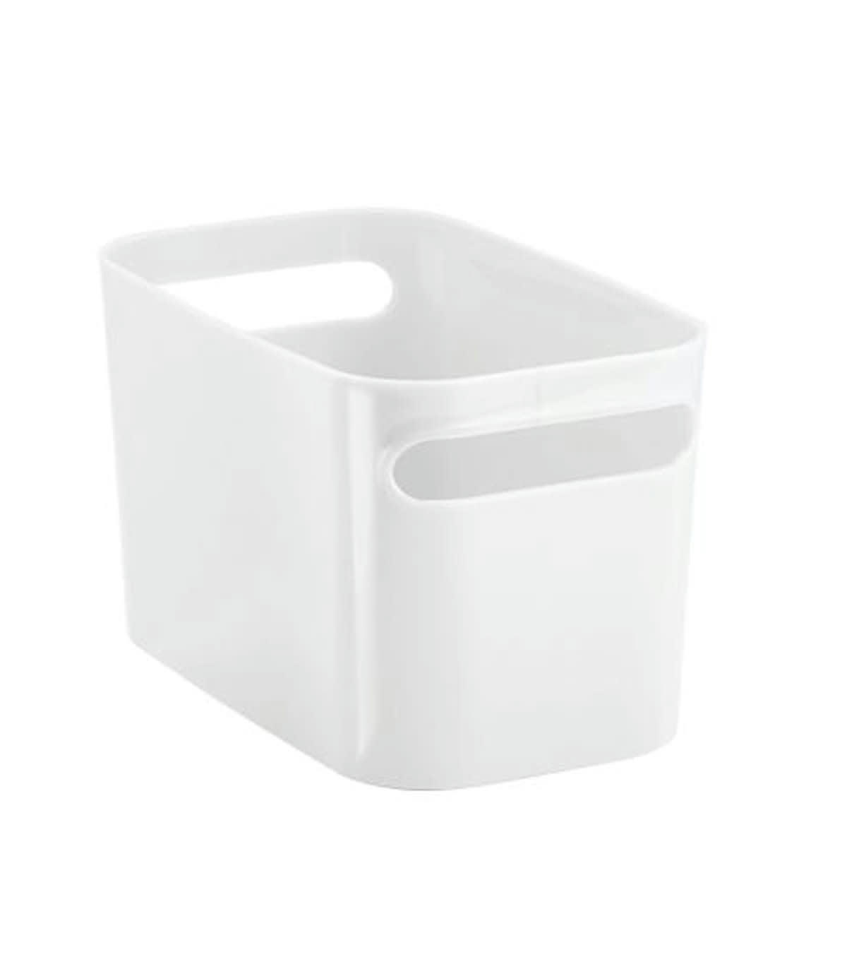 - Bac de rangement pour salle de bain - Blanc