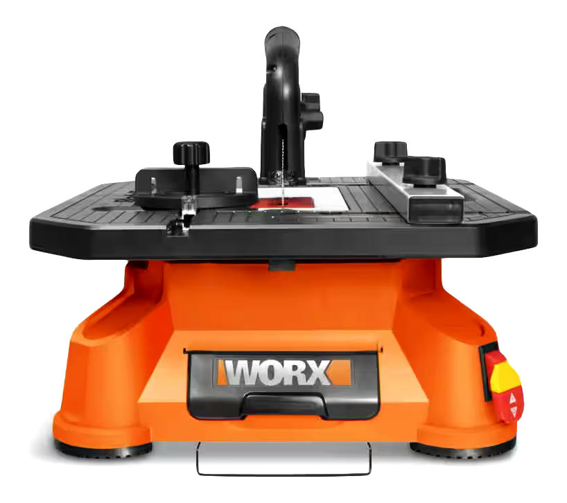 WORX WX572L 5.5A Bladerunner Portable Electric Tabletop Saw with Assorted T-Shank Jigsaw Blades