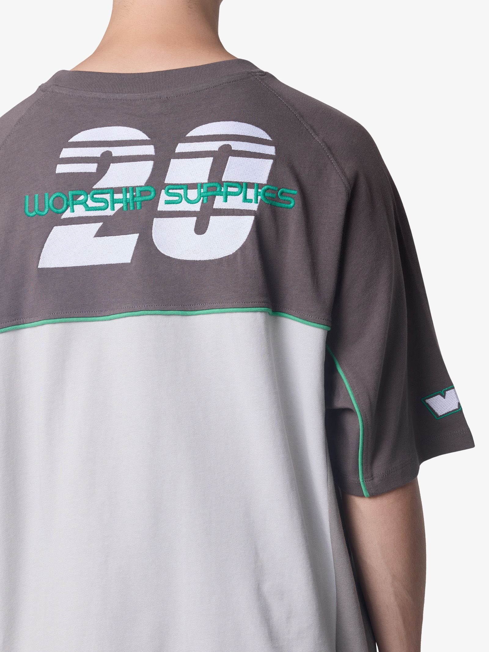 Pit Crew Panel Oversize Raglan Tee