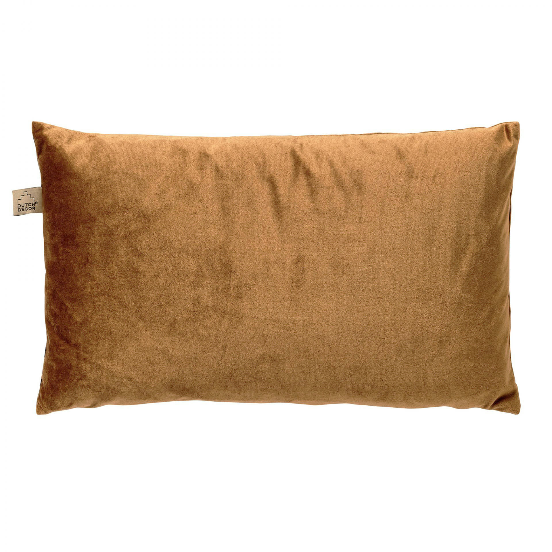 - Housse de coussin marron en velours-30x50 cm avec imprimé animalier